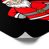 Kerstman weet dat je een stoute kerst bent geweest poster (Hoek)