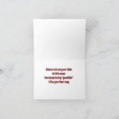 KERSTMAN WEET DAT JE *GOED* KERST BENT GEWEEST FEESTDAGEN KAART (Binnen)