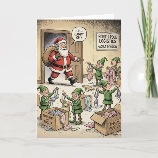 Kerstman weet 'het geheim' kaart (Voorkant)