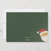 Kerstman Wensen Kerstkaart (Achterkant)
