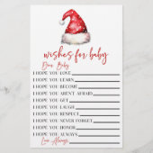 Kerstman wensen voor Baby shower activiteit Briefpapier (Voorkant)