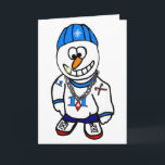 Kerstman Wenskaart Rapper Snowman Feestdagen Kaart<br><div class="desc">Kerstman Wenskaart Rapper Snowman</div>