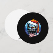 Kerstman wenst Kerstmis prettig Feestdagenkaart (Voorkant / Achterkant)