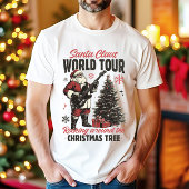 Kerstman Wereldtour Retro Kerstmannen T-shirt