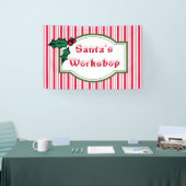 Kerstman Werkplaats Bannerbord Spandoek (Beurs)