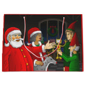 Kerstman Werkplaats Groot Cadeauzakje (Voorkant)