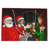 Kerstman Werkplaats Groot Cadeauzakje (Achterkant)