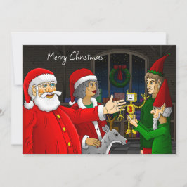 Kerstman Werkplaats Kerstkaart
