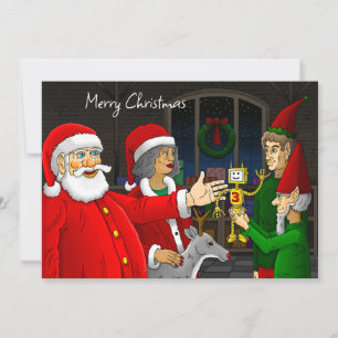 Kerstman Werkplaats Kerstkaart