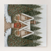 Kerstman werkplaats legpuzzel (Horizontaal)