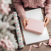Kerstman Werkplaats Noordpool Roze Dorp Cadeaupapier