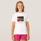 Kerstman Werkplaats T-shirt (Voorkant volledig)