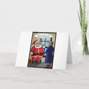Kerstman & Wiki Leaks Grappige Cadeaus T-shirts &  Feestdagen Kaart