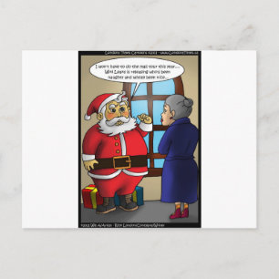 Kerstman & Wiki Leaks Grappige Cadeaus T-shirts &  Feestdagenkaart
