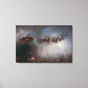 kerstman   William Holbrook Beard   Canvas Afdruk