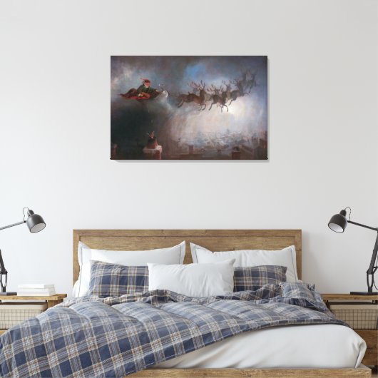 kerstman | William Holbrook Beard | Canvas Afdruk (Insitu (Slaapkamer))
