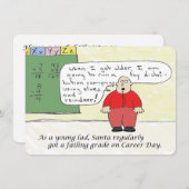 Kerstman Winterse Feestkaart Feestdagenkaart (Voorkant / Achterkant)