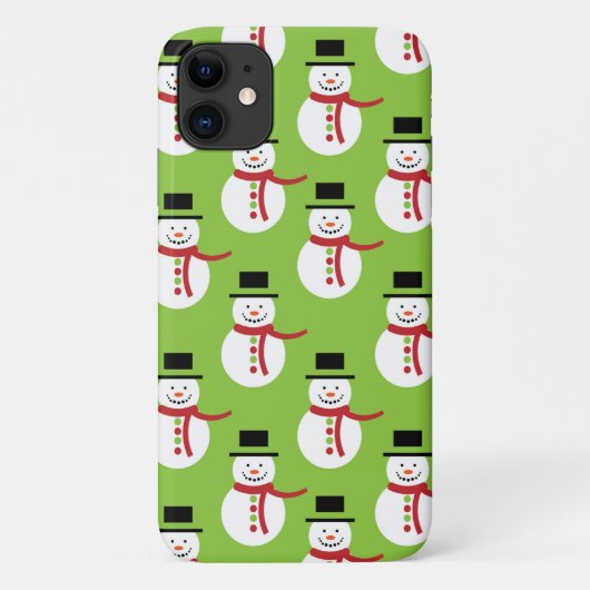 Kerstman, witte sneeuwman, wortelneus Case-Mate iPhone case (Achterkant)