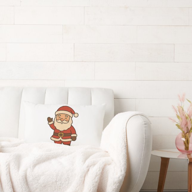 Kerstman Worpdek Kussen (Bank)