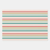 Kerstman Wrapping Paper Flat Sheet Set van 3 (Voorkant 3)