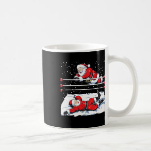 Kerstman Wrestling Lover Wrestler Christmas Paja Koffiemok