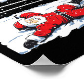 Kerstman Wrestling Lover Wrestler Christmas Paja Poster (Hoek)