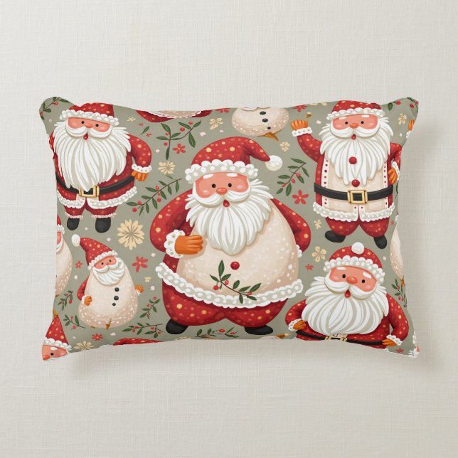 Kerstman, X-MAS Accent Kussen (Voorkant)