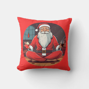 Kerstman Yoga Kussenhoes Kussen