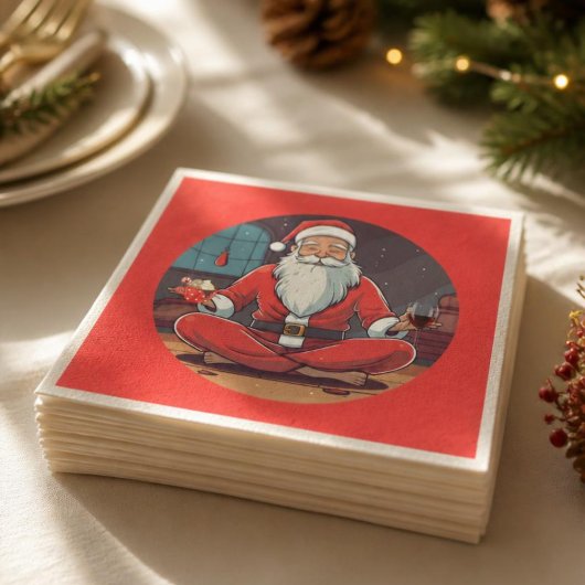Kerstman Yoga Pose  Servet