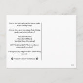 Kerstman yoghurt Kerstman Pose Party uitnodiging (Achterkant)