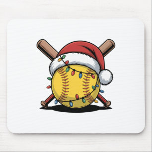 Kerstman Zachte Ll Hoed Kerstverlichting Sportspel Muismat