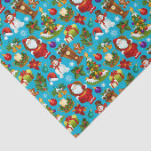 Kerstman Zakdoek Tissuepapier (Detail)