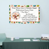 Kerstman Zakelijke Kaart Banner Vakantiemagie (Beurs)