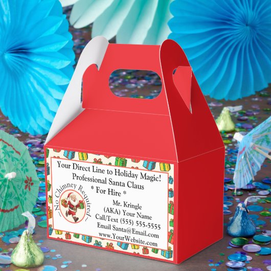 Kerstman Zakelijke kaart Kerst magie Bedankdoosjes (Feest)