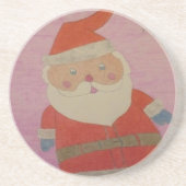 kerstman zandsteen onderzetter (Voorkant)