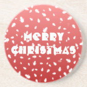 Kerstman Zandsteen Onderzetter (Voorkant)