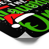 Kerstman Ze zijn de stoute degenen grappige kerst Poster (Hoek)