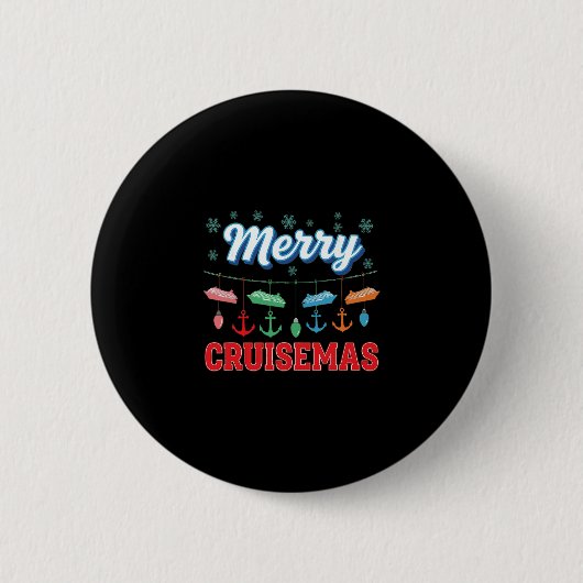 Kerstman zegt 67 Zes Zeven Meme Grappig Prettig Ke Ronde Button 5,7 Cm (Voorkant)