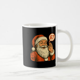 Kerstman zegt 6 7 Zes Zeven Gen Z Alpha Meme Slang Koffiemok
