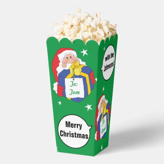 Kerstman zegt dat het gunst dozen bedankdoosjes (Popped)