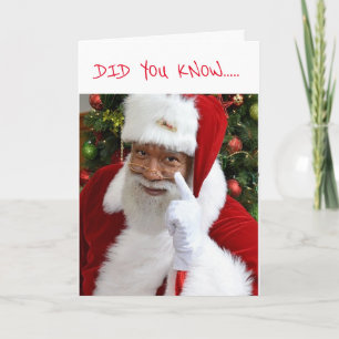 KERSTMAN ZEGT DAT SPECIALE MENSEN *DECEMBER VERJAA FEESTDAGEN KAART