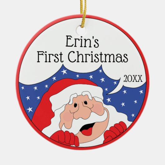 Kerstman zegt... Ornament personaliseren (Voorkant)