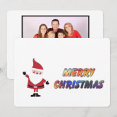 Kerstman zegt Prettig Kerstfeest - Personaliseer f (Voorkant / Achterkant)
