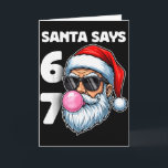 Kerstman zegt Six Seven, 6 7 Gen Alpha Meme Slang  Kaart<br><div class="desc">Kerstman zegt Six Seven,  6 7 Gen Alpha Meme Slang Kerstmis</div>