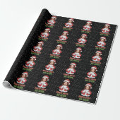 Kerstman Zegt Zes Zeven 67 Aangepast Gezicht Cadeaupapier (Uitgerold)