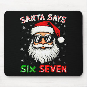 Kerstman zegt zes zeven 6 7 Gen Z Alpha Meme Slang Muismat