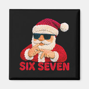 Kerstman zegt zes zeven - 6 7 Meme Latch Hook gare Magneet