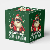 Kerstman zegt ZES ZEVEN – Grappige Kerst Meme Bedankdoosjes (Achterkant)