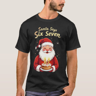 🎅Kerstman Zegt Zes Zeven Meme – Grappige Kerstman T-shirt