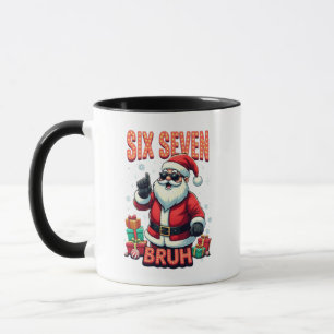 🎅Kerstman Zegt Zes Zeven Meme Grappige Kerstman V Mok